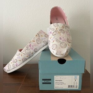 TOMS Shoes White Hedgehog